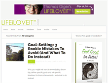 Tablet Screenshot of lifeiloveit.com